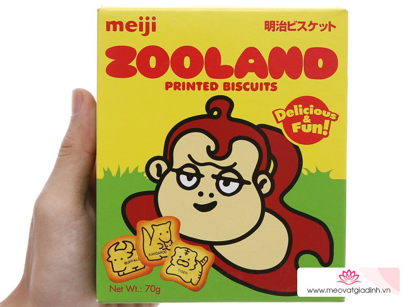 Bánh quy Meiji Zooland hộp 70g