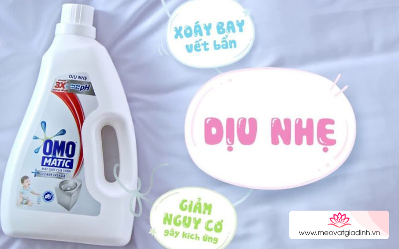 Các loại nước giặt Omo tốt nhất cho máy giặt cửa trên