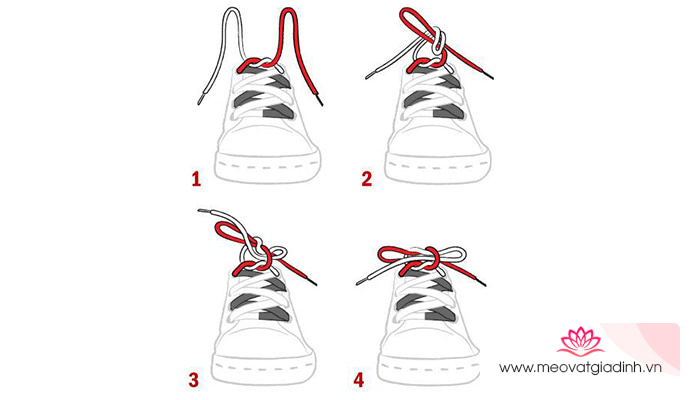 Cách buộc dây giày nhanh không bao giờ tuột