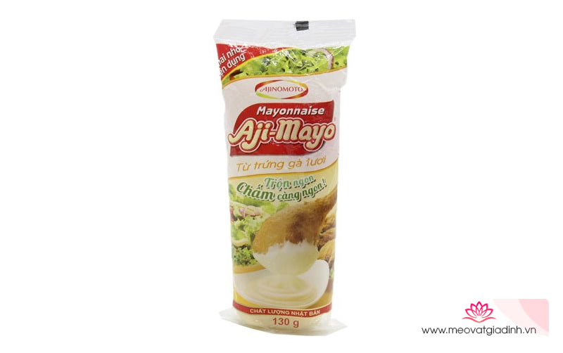 Dùng sốt mayonnaise