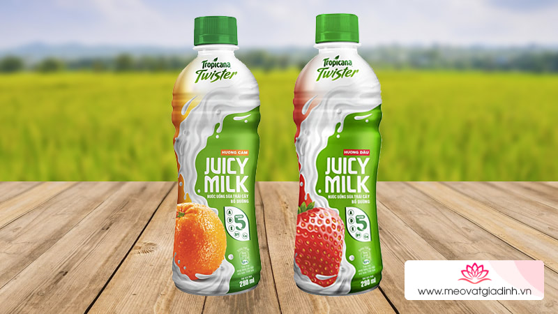 Các dòng sản phẩm Sữa trái cây Twister Juicy Milk