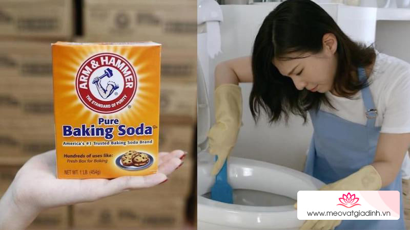 Bạn có thể dùng baking soda để giúp bồn cầu nhà bạn được “sạch mùi”