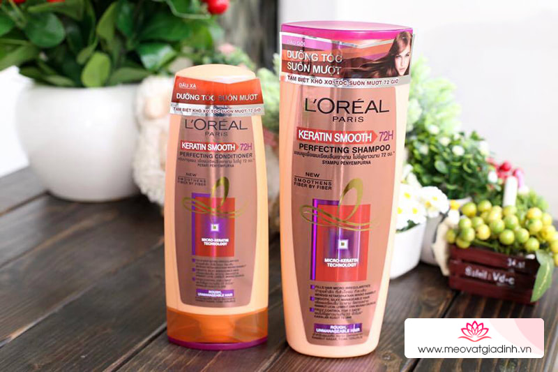 Dầu gội L’Oréal Paris Elseve Keratin Smooth 72h