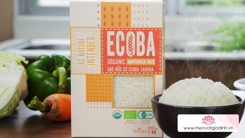 Gạo Nhật hữu cơ Ecoba Anh Đào