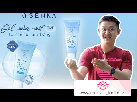 Gel rửa mặt dịu nhẹ Senka Perfect Gel Gentle Wash có tốt không? Review chi tiết