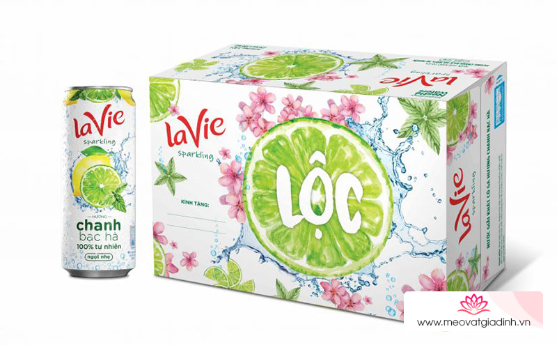 Lavie Sparkling hương chanh bạc hà