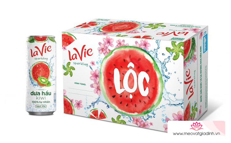 Lavie Sparkling hương dưa hấu kiwi