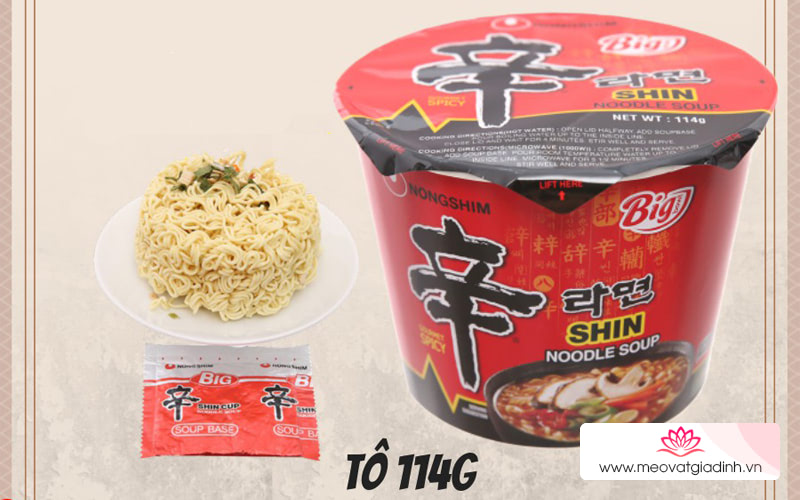 Mì cay Nongshim Shin Noodles 114g 