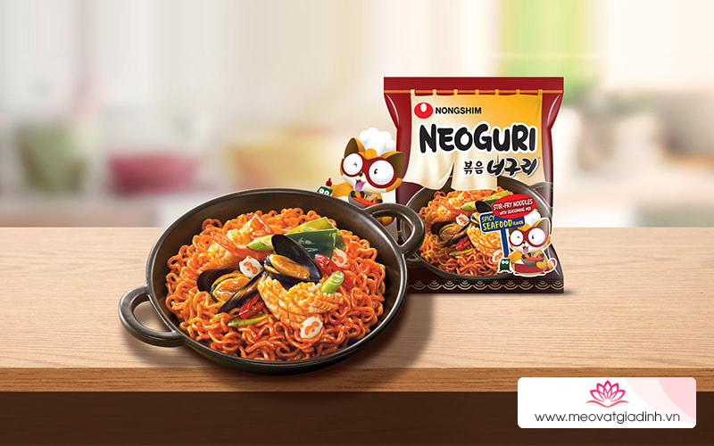 Mì xào khô Nongshim Neoguri hải sản cay 