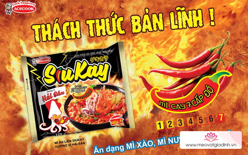 Mì Siukay – Thách thức bản lĩnh ăn cay