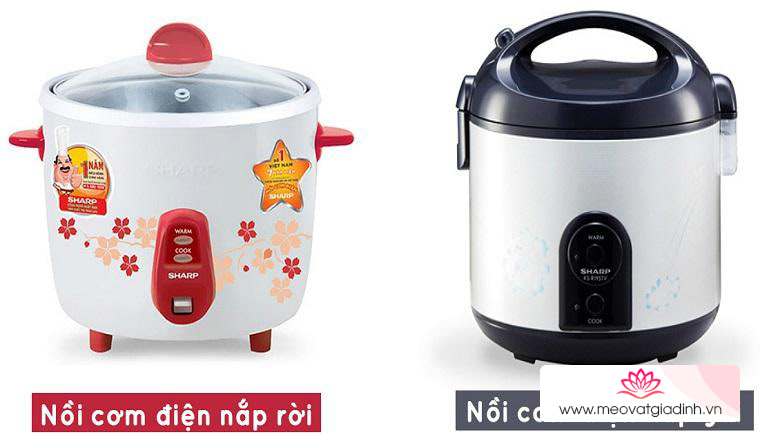 Nồi cơm điện nắp rời và nắp gài nên chọn mua nồi nào?