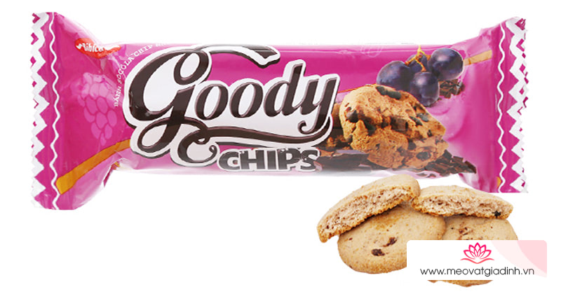 Bánh quy socola chip nho Goody Chips gói 80g