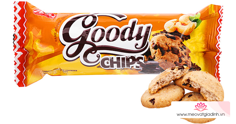 Bánh quy socola chip hạt điều Goody Chips gói 80g