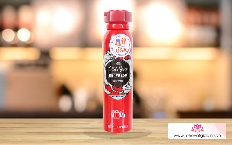 Xịt khử mùi Old Spice Refresh Wolfthorn 106g