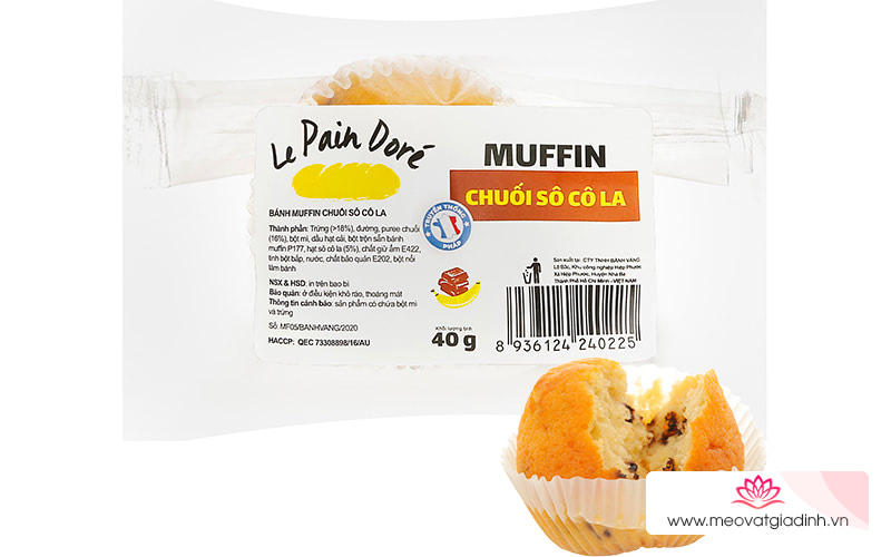 Bánh Muffin chuối socola Le Pain Dore