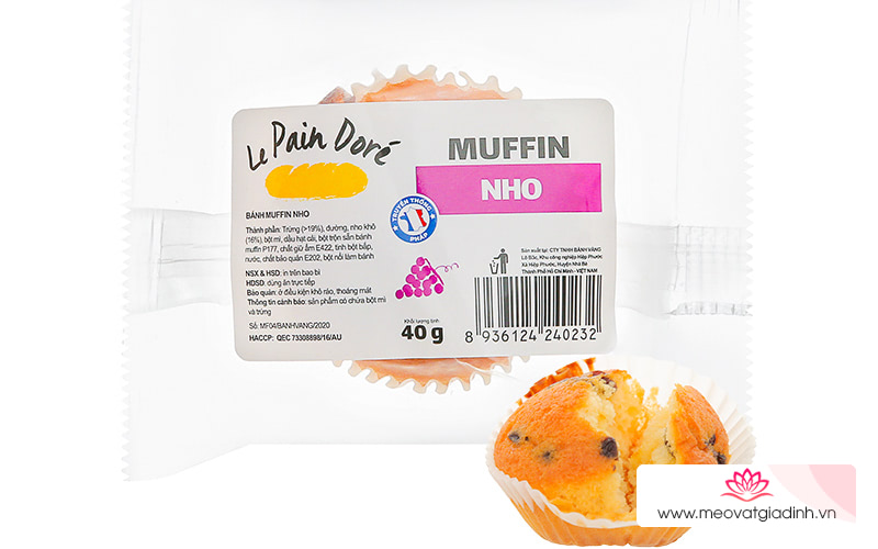 Bánh Muffin nho Le Pain Dore