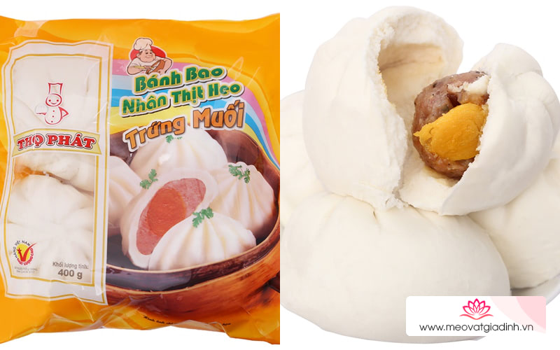 Bánh bao nhân thịt heo trứng muối