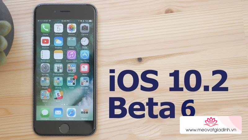 Apple phát hành iOS 10.2 beta 6 cho người dùng tải về