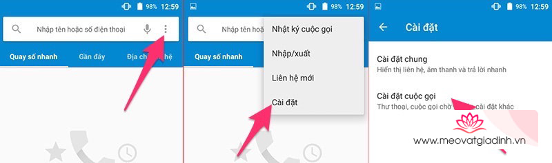 Chặn cuộc gọi, tin nhắn Android 