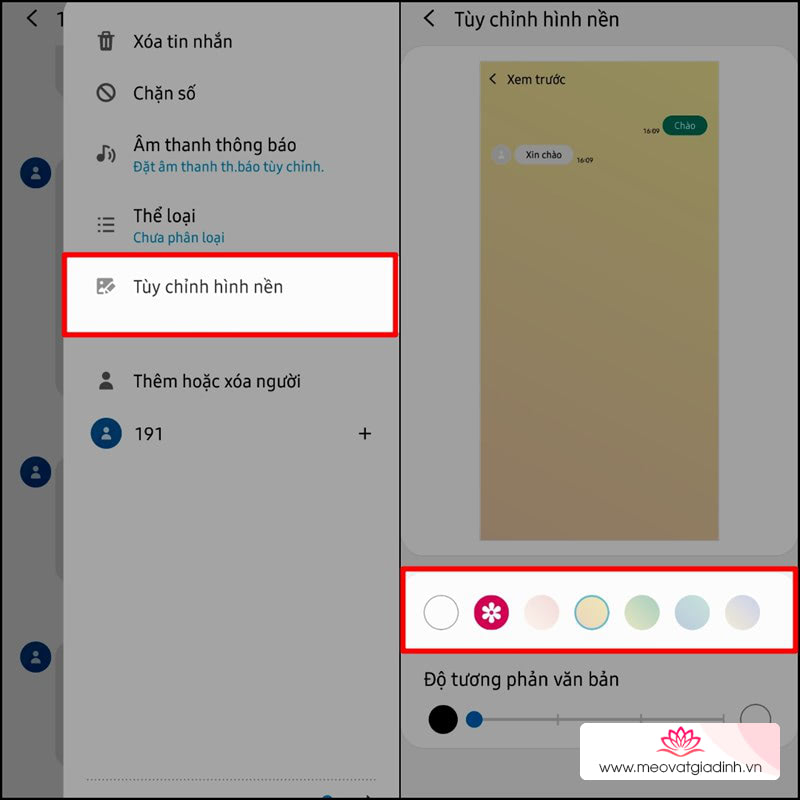 Cách đổi hình nền tin nhắn trên điện thoại Samsung cực nhanh mà 90% người dùng chưa biết