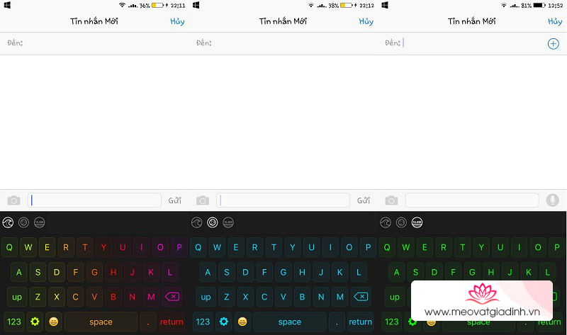 Cách mang bàn phím LED RGB cực chất lên lên iPhone