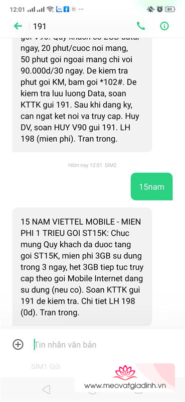 viettel 3gb mien phi