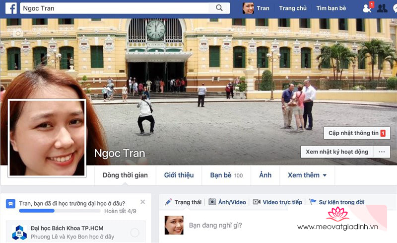 Cách tạo ảnh đại diện và ảnh bìa trùng khớp nhau trên Facebook