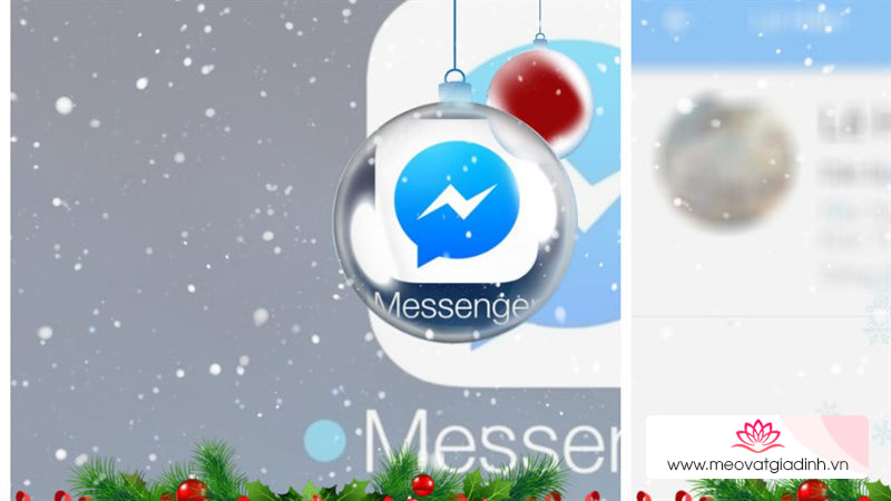 Cách tạo hiệu ứng tuyết rơi đêm Noel trên Facebook Messenger cực xịn không phải ai cũng biết