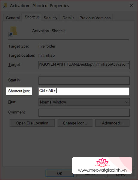 Cách tạo phím tắt để mở phần mềm hoặc file bất kỳ 