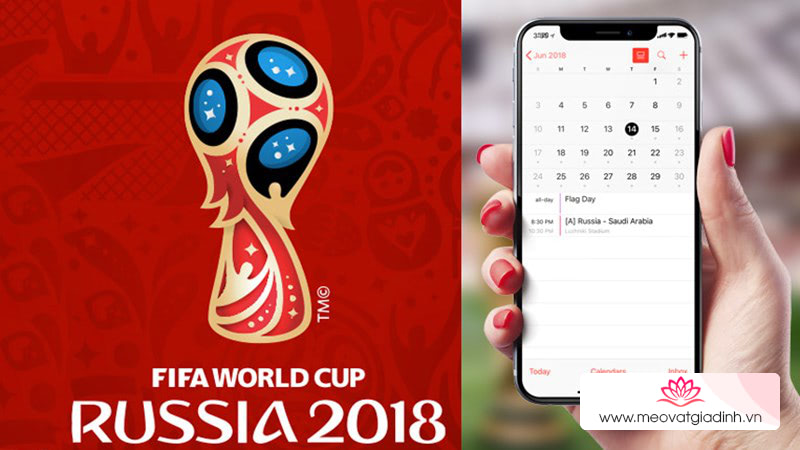 Cách thêm lịch xem World Cup 2018 cho Google, Microsoft và Apple Calendar