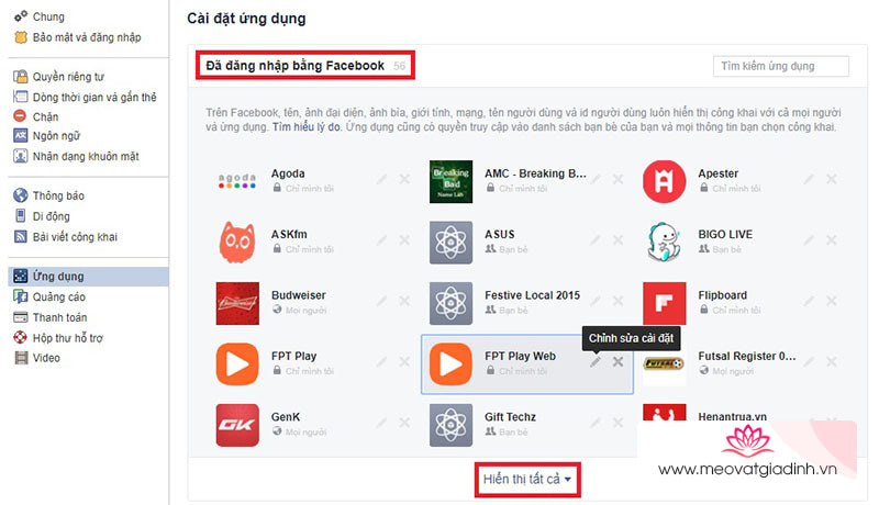 Loại bỏ ứng dụng theo dõi trên Facebook_2