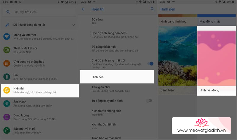 Cài hình nền chuyển động theo điệu nhạc trên Android