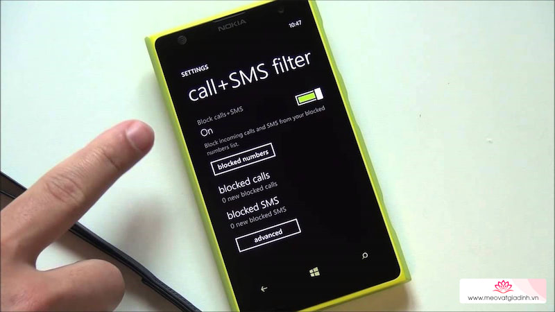 Chặn các số điện thoại lạ, gọi đến là bị trừ tiền ngay trên Windows Phone