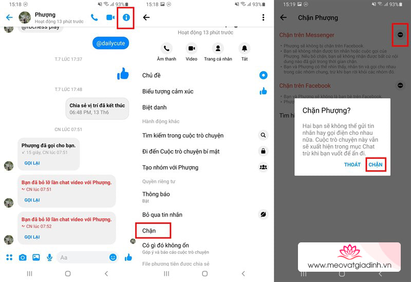 Chặn tin nhắn, cuộc gọi ngay trên Facebook Messenger