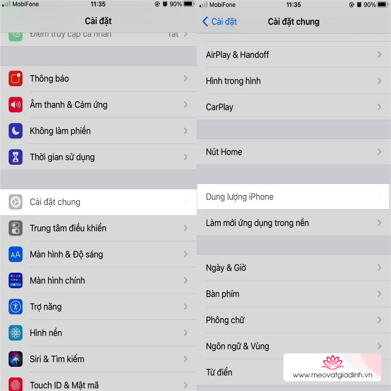 dọn dẹp chiếc iPhone