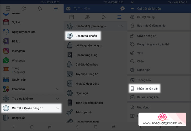 Đổi số điện thoại Facebook