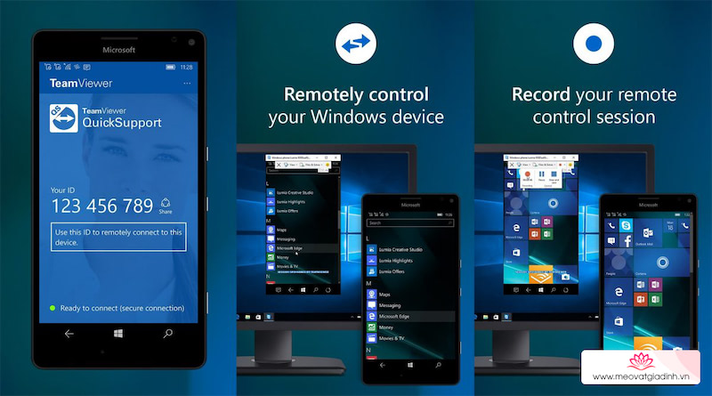 Điều khiển điện thoại Windows Phone thông qua máy tính với TeamViewer