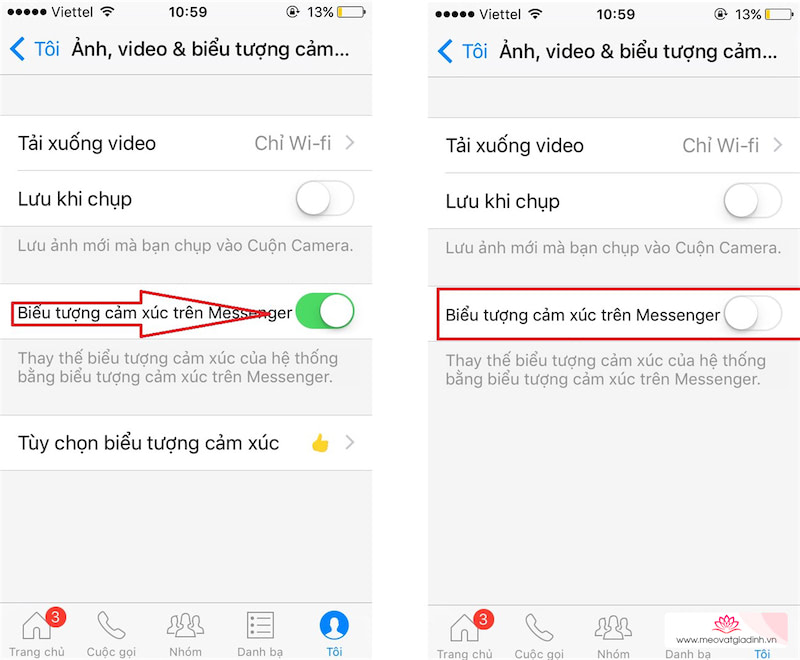 Đổi emoji mặc định Facebook Messenger thành emoji của iOS