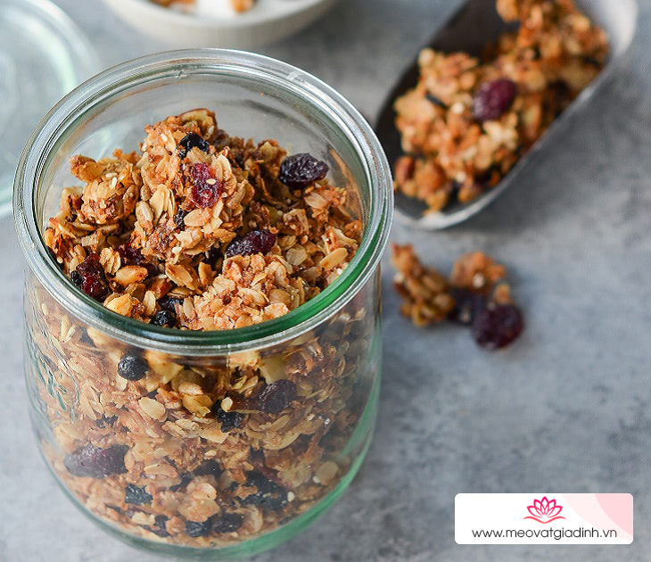 Granola cung cấp năng lượng dồi dào