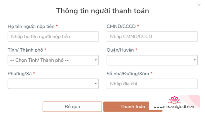 Nộp phạt giao thông tại nhà