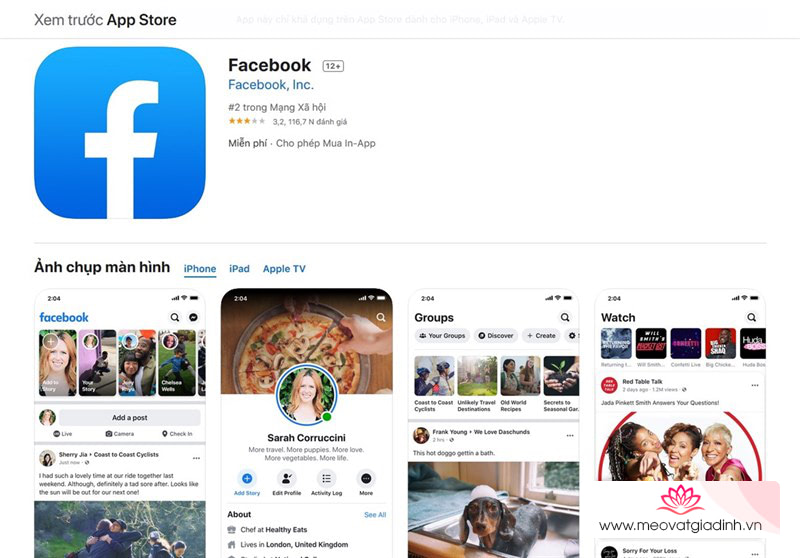 Facebook trên App Store