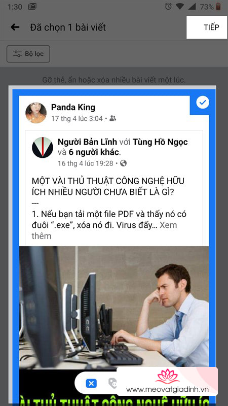 Mẹo đơn giản giúp bạn xóa nhiều bài viết cùng lúc trên Facebook