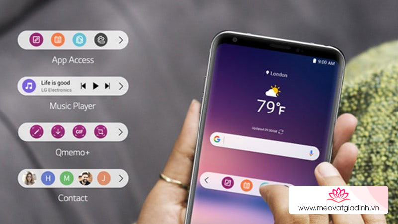 Mang tính năng Floating Bar trên LG V30 sang smartphone Android khác