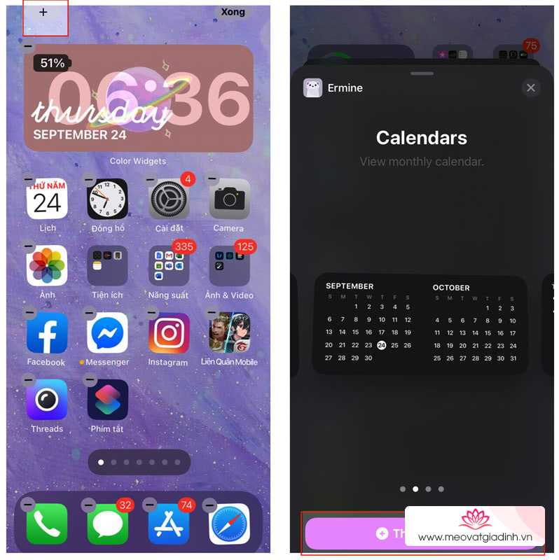 Thêm màu sắc cho Widget mặc định để iPhone bạn 'tươi không cần tưới'