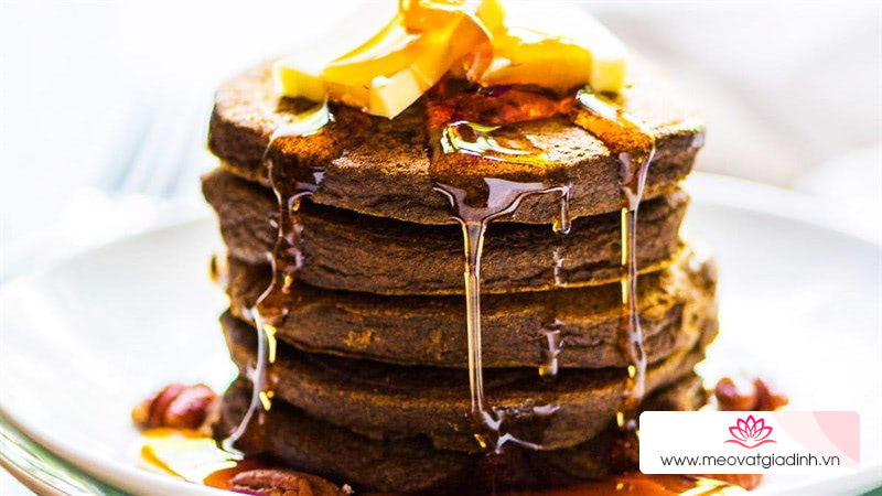 Pancake yến mạch bí đỏ