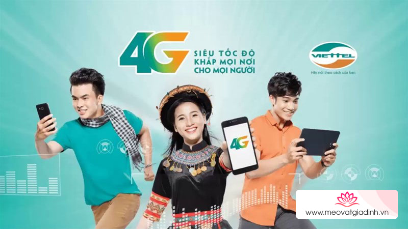 Truy cập Internet, nghe và gọi thả ga với gói cước 4G giá 