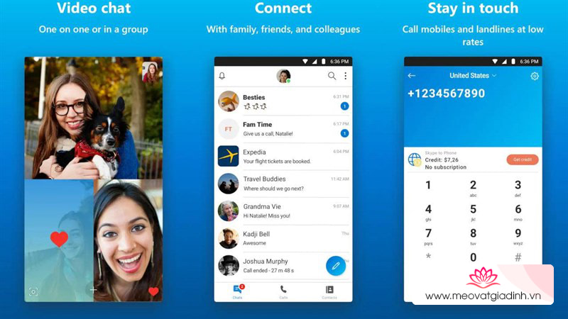 Trò chuyện với bạn bè với tính năng tạo cuộc họp trên Skype