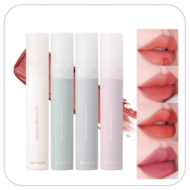 Review son Romand Hanbok Project x K-Heritage Glasting Water Tint & See Through Matte Tint