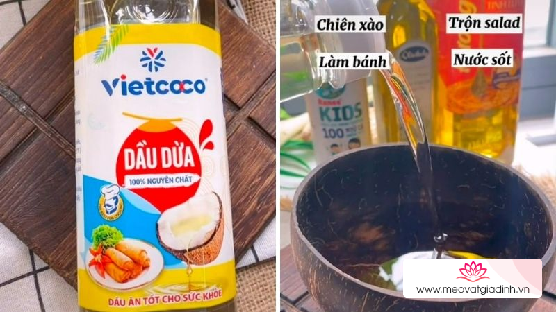 Cách sử dụng dầu dừa