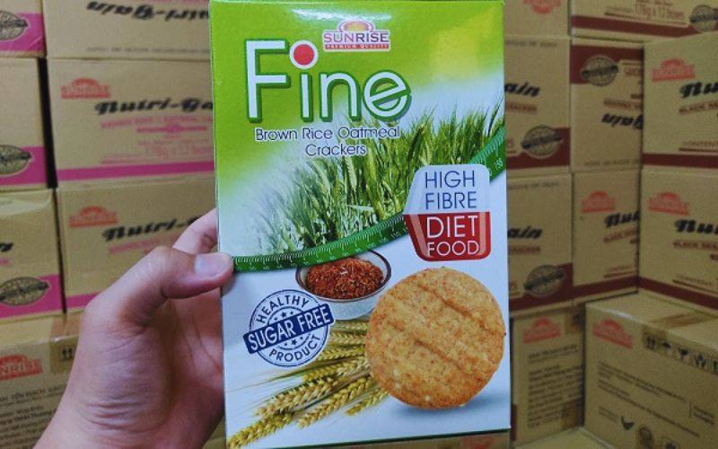 Bánh ăn kiêng yến mạch gạo lứt Fine